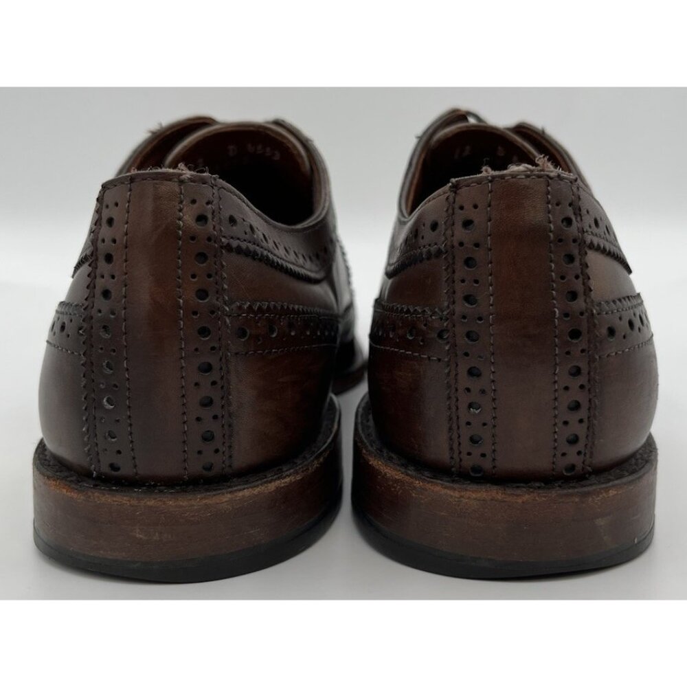 Allen Edmonds Men’s Size 12D McGregor Dark Brown Wingtip Derby Dress Shoes - Picture 4 of 12